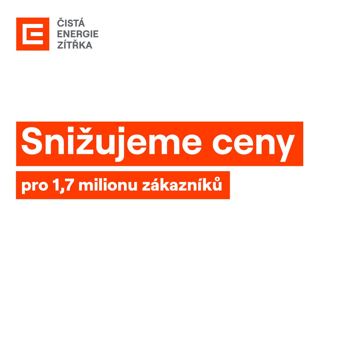 pcyrani's tweet photo. Už potřetí za posledních 12 měsíců snížíme ceny u nefixovaných produktů.  Zlevnění cen energií se od 1. ledna 2025 týká celkem 1,7 milionu zákazníků ČEZ Prodej ze @SkupinaCEZ . 

Ceny snižujeme konkrétně: 
✅o 10 % v případě plynu na dobu neurčitou, meziročně přibližně o 25 %, což je o 440 Kč méně za 1 spotřebovanou MWh;

✅o 6 % v případě elektřiny na dobu neurčitou, meziročně o 14,5 % a tedy zhruba o 570 Kč méně za 1 spotřebovanou MWh.