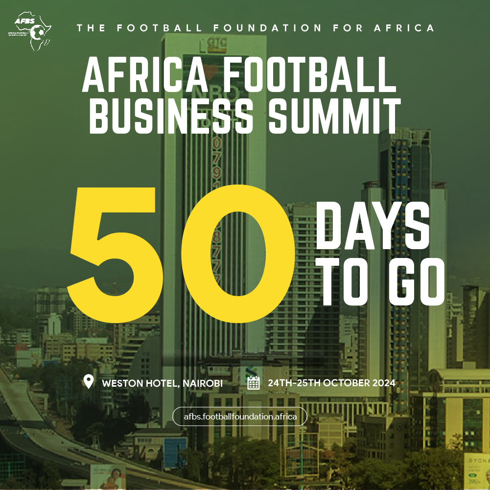TheFFAfrica's tweet photo. 🌍🏆 Just 50 days to go until the Africa Football Business Summit 2024! Prepare for a game-changing event focused on unlocking Africa's youth potential through sports and social innovation. Don't miss out—secure your spot today! 🎟️ 

#AFBSummit #AFBS2024 #50DaysToGo https://t.co/6cDVdAIJ2B