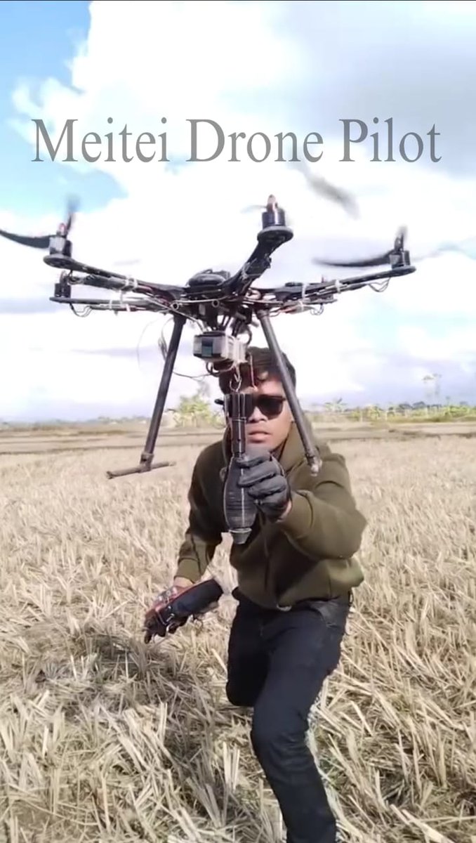 Sumkawn's tweet photo. Manipur: The #ArambaiTenggol has now been fully equipped with a thermal drone since the beginning of this year. Why not hold these Meitei drone suppliers accountable instead of pointing fingers at foreign entities?

All the drone stores are located in Imphal, and there is not a single store available in the Kuki Hills. Furthermore, unlike the Kukis, the Meitei can access the airport anytime to procure any warfare equipment.

The day will come when the truth about who is attacking whom with a drone will be revealed. Not even the @ukhrultimes can conceal this blatant donation of a thermal drone for the Meitei. 

@republic @ArnabGoswamiRTv @MIB_India @DefenceMinIndia @PMOIndia @PIBHomeAffairs 
@IndiaTodayNE @NENowNews @NELiveTV @afridahussai @vijaita @thewire_in @ThePrintIndia @scroll_in @MaktoobMedia @thecaravanindia @EastMojo @TheQuint @BDUTT @the_hindu
