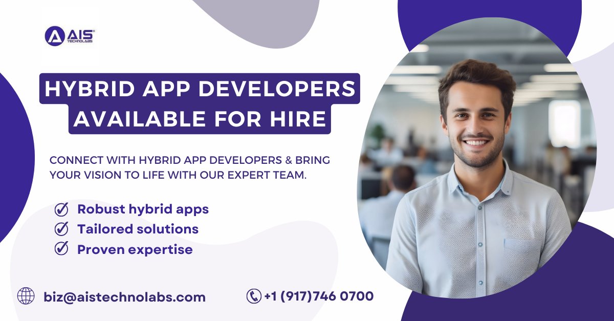 Youngwayne1997's tweet photo. Hire experienced hybrid app developers who deliver innovative solutions and seamless user experiences.

https://t.co/z3FFu4huKl

#HybridAppDevelopment #HireAppDevelopers #MobileAppDevelopment #CrossPlatformApps
#ExpertAppDevelopers #AppDevelopmentServices https://t.co/YJQNzAZ5Rz