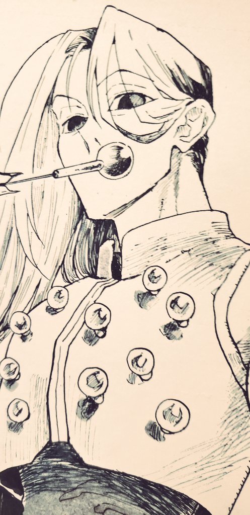 新しい原稿用紙を試し描きしてなかったのでイル兄で付けペン落書き
(仕事はアナログ作業マン)
#hxh 
