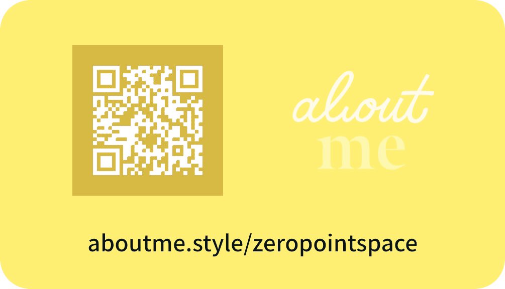 zeropointspace's tweet image. aboutme.style/zeropointspace