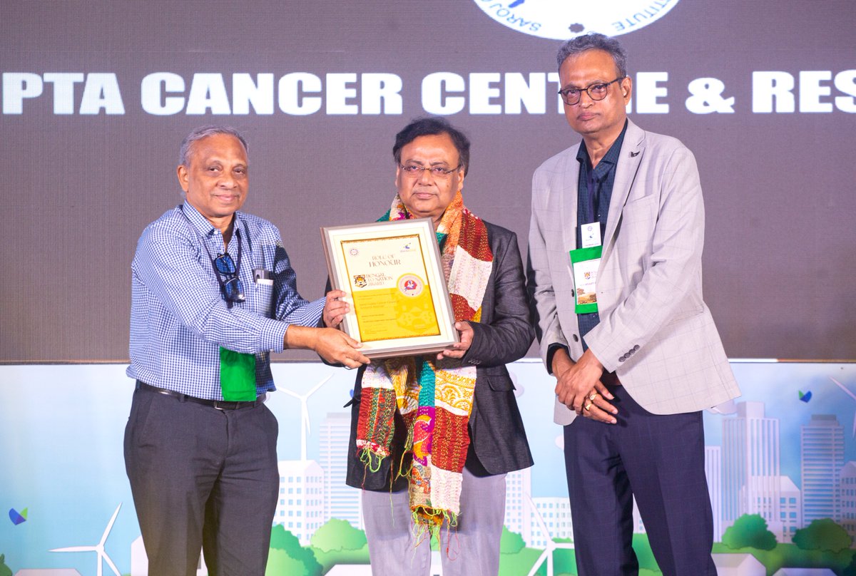 Saroj Gupta Cancer Centre &amp; Research Institute was honoured with the prestigious Bengal to Nation Award at BrandEdge 2024 for their relentless commitment and service. This recognition celebrates their outstanding contributions to healthcare.