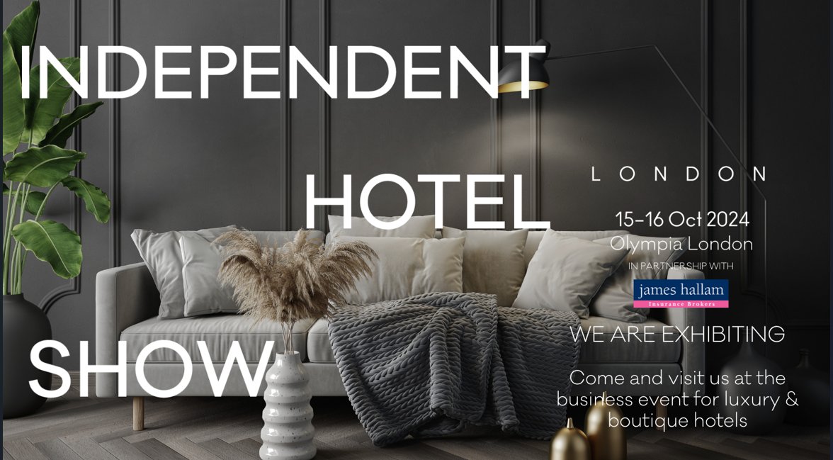 🌟 Exciting News! 🌟

We are thrilled to announce that we will be attending the Independent Hotel Show at the ExCel Exhibition Centre in London on October 15th &amp; 16th, 2024!

📅 Date: October 15th &amp; 16th, 2024
📍 Location: ExCel Exhibition Centre, London