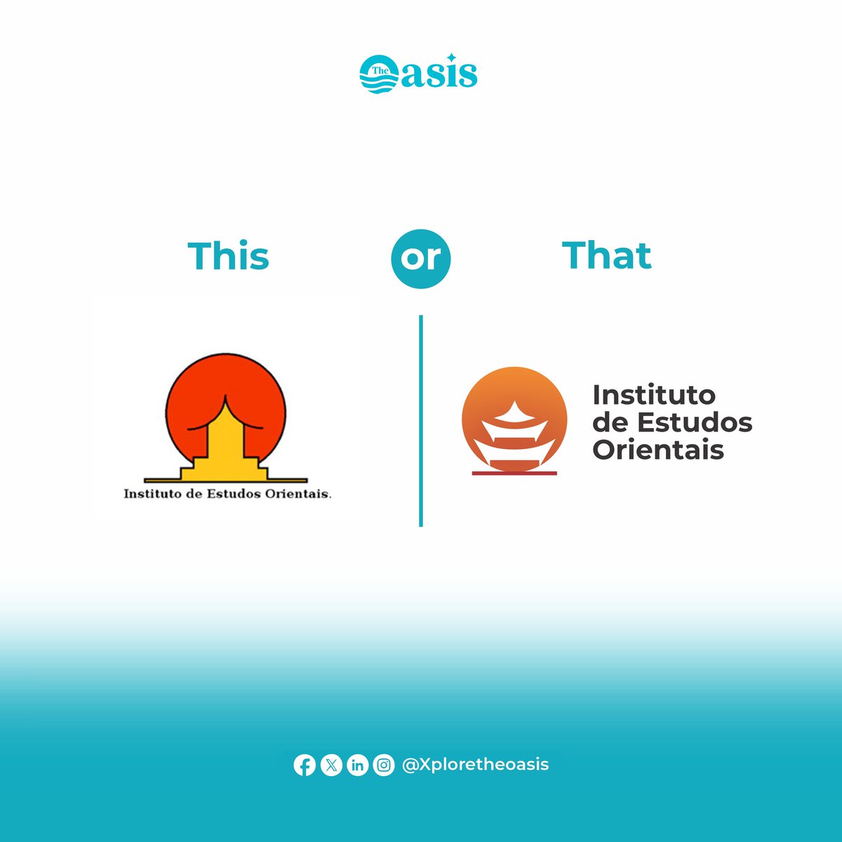 xploretheoasis's tweet photo. GET THE LOOK THAT SPEAKS YOUR BRAND!
Which logo design resonates with you? THIS or THAT? A great logo gives your brand the visual representation it deserves!Let us help you create a logo that truly represents your brand's identity. #LogoDesign #Visualrepresentation https://t.co/xAoad3jCxV