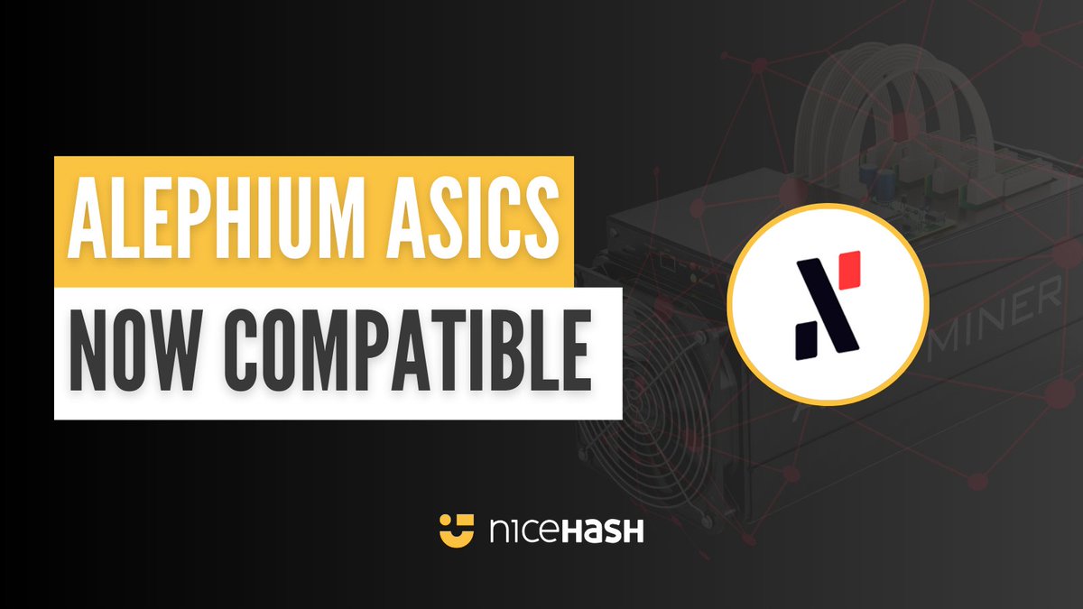 NiceHashMining's tweet image. We are happy to announce changes to the @alephium  marketplace so that #ASICs now are compatible with #NiceHash! 

Check our blog and connect up your #Alephium @IceRiverMiner  ASICs to start earning $BTC!  Keep in mind you can only use compatible pools if you are purchasing…