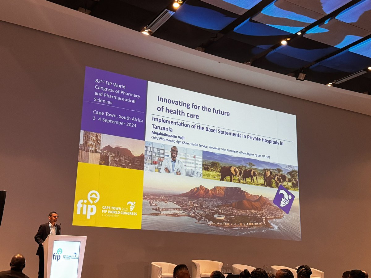 FIP_HPS's tweet image. Mujahid Valji presenting on the implementation of the #Basel #Statements during the #FIP2024 Congress at Ballroom West 

@FIP_org