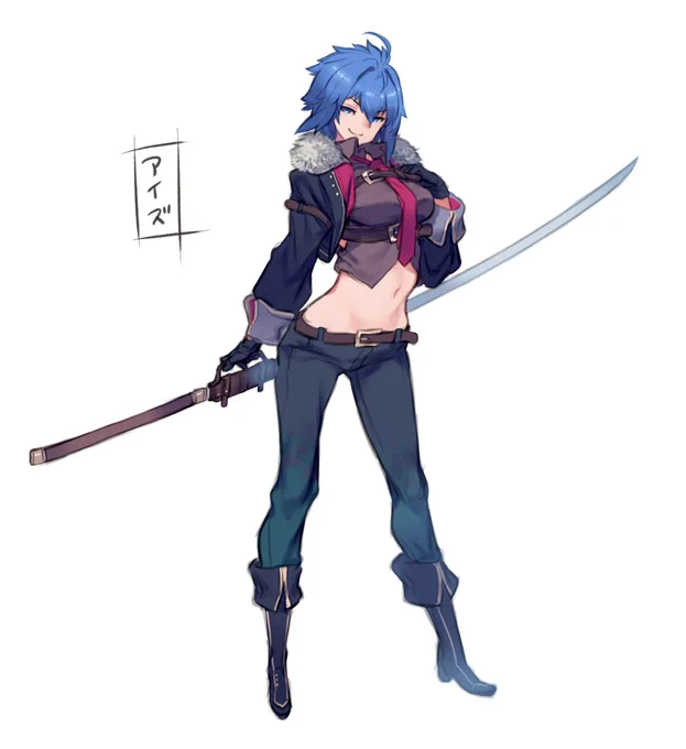 最強の剣士。 ver.2デザイン出しwip。 #OC 