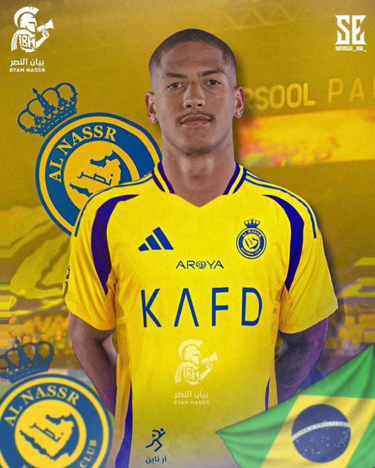 ByanNassr's tweet photo. 🚨🚨🚨🚨 

أصبح #النصر يملك (4) لاعبين برازيليين 🇧🇷💛

• تاليسكا 
• أنجيلو 
• ويسلي 
• بينتو https://t.co/8xGHZNcfIG