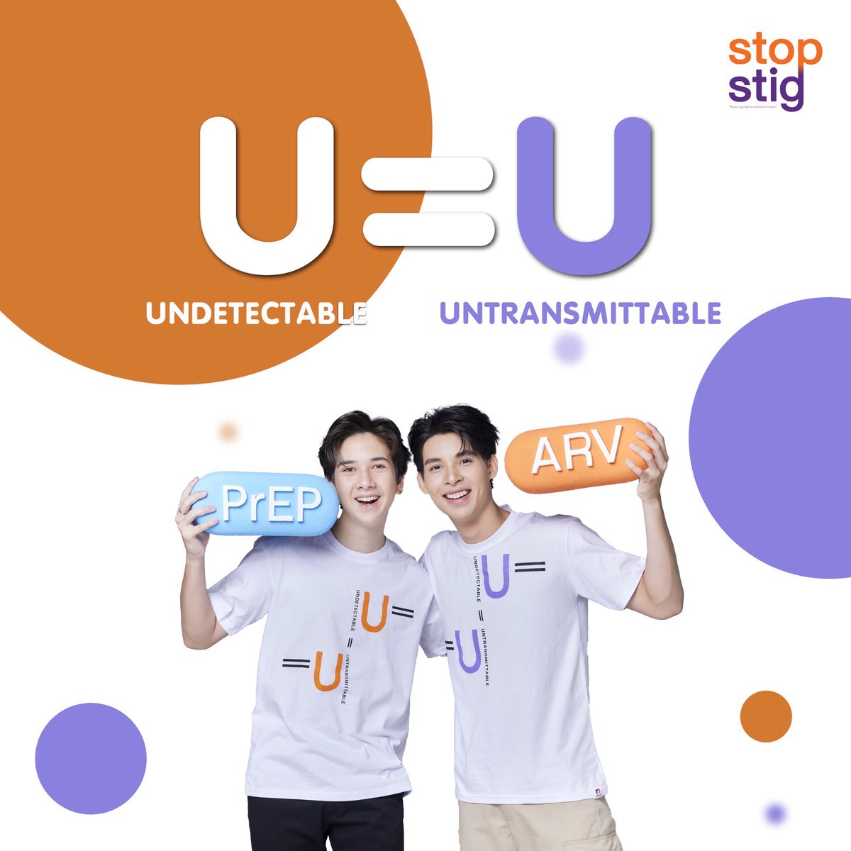 stopstig2023's tweet photo. 𝙐𝙣𝙙𝙚𝙩𝙚𝙘𝙩𝙖𝙗𝙡𝙚 = 𝙐𝙣𝙩𝙧𝙖𝙣𝙨𝙢𝙞𝙩𝙩𝙖𝙗𝙡𝙚 การศึกษาวิจัยพฤติกรรมการมีเพศสัมพันธ์ของคู่ที่มีผลเลือดต่าง เมื่อฝ่ายที่ติดเชื้อได้รับการรักษาด้วยยาต้านไวรัสานมีปริมาณเชื้อไวรัสในเลือดต่ำมากหรือเรียกว่า ตรวจไม่เจอ จะไม่ถ่ายทอดเชื้อให้ผู้อื่น #StopStig  #UequalsU #HIV https://t.co/iK4whLmeX9