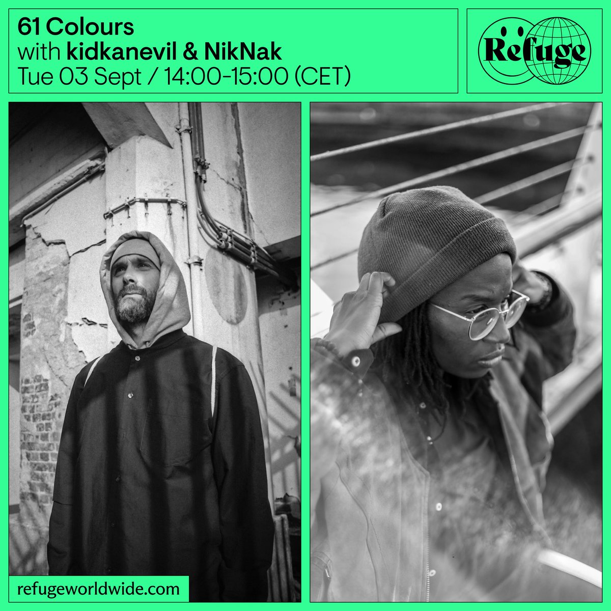back on the digital soundwaves today!

latest episode of 61 colours 🔴🔵🟡 ft special guest leeds based afrofuturist sonic adventurer @NikNakdjmusic 🫡🫡🫡 fresh off the release of her latest album Ireti out now on <a href="/accidentallabel/">Accidental Records</a> 🎶🎧

tune in 14:00 CET <a href="/RefugeWorldwide/">Refuge Worldwide</a> 📻📡⚡️