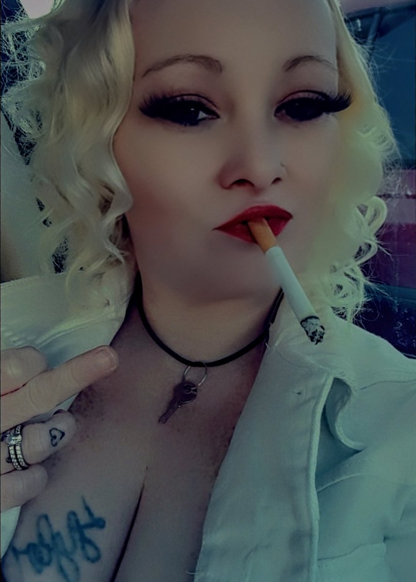 OBEYMMK's tweet photo. You guys really can't get enough of MMK smoking cigarettes,can you dirty boy?

It's sad that watching Me dangle My Newport from My red lips makes your cock harder than when wifey is naked in bed beside you!

Don't worry, I'll keep your secrets safe!

#smokinghot #FinDom #NSFW https://t.co/dOgiLy2paJ