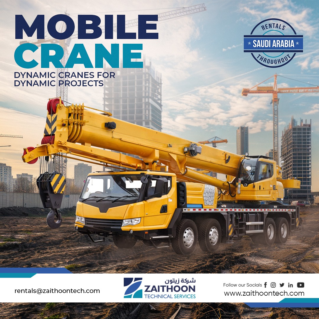 zaithoontec's tweet image. Power up your project with our top-tier mobile cranes🏗️
#PowerfulCranes #HeavyLiftingSolutions #ConstructionSupport #ZaithoonTech