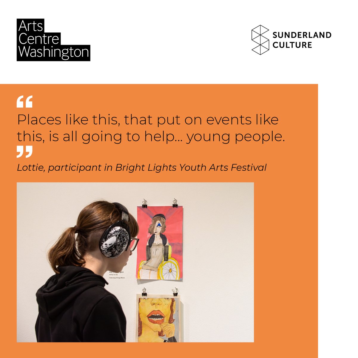Sunderland Culture’s Annual Review 23/24 is here!

Spotlighting the incredible work that takes place here at Arts Centre Washington, our partner venues, and within our communities.

Take a look at what we’ve all been up to over the past year: tinyurl.com/5n8snt7s