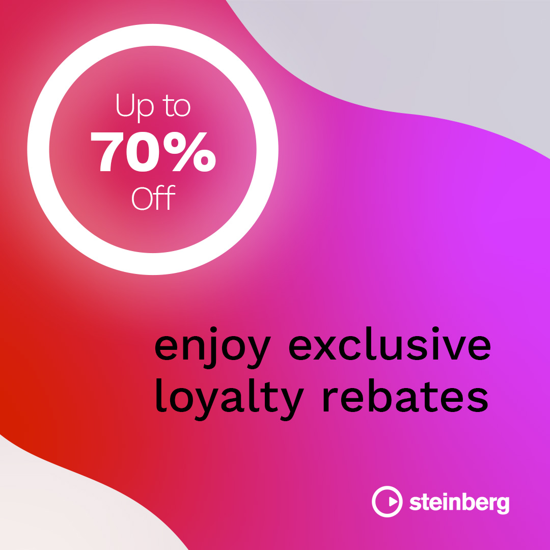 doricoofficial's tweet image. 🎉 Celebrating our 40th anniversary with a special offer for our loyal customers! 🎁 If you have an active #Cubase Pro 13, #Dorico Pro 5, #WaveLab Pro 12, or #Nuendo 13 license, enjoy exclusive loyalty rebates on selected products in our online shop.
🔗  steinberg.net/promotion/loya…