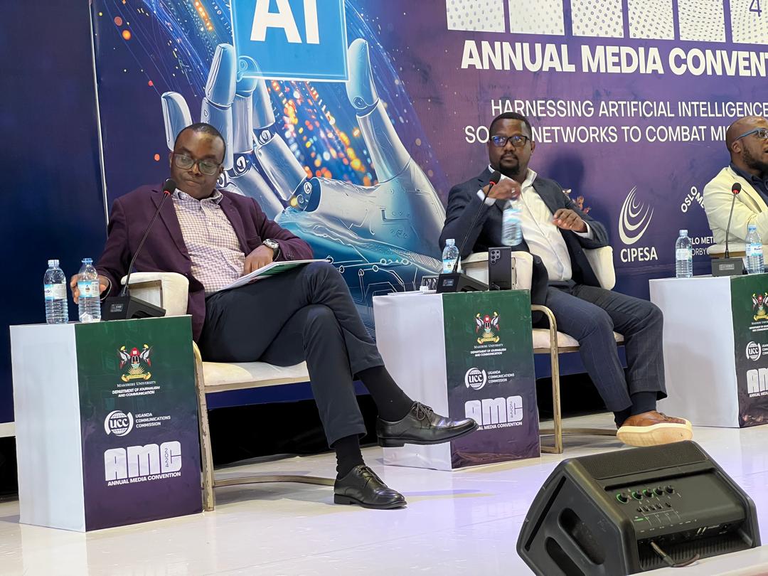 UCC_Official's tweet photo. Panel Discussion:
@KabbyangaB @Kalinak @Makerere @KigoziJoe @ArthurBaguma1 as they explore strategies for leveraging Artificial Intelligence and Social Networks to combat misinformation and disinformation in Uganda.
#AMC24
#Misinformation
@ConsumerUCC https://t.co/K0NBsRkemH
