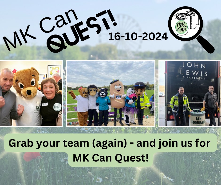 We're gearing up for a busy winter &amp; to help fill our shelves, we are launching MK Can Quest, Campbell Park! 
Huge thank you to these teams for signing up! Holiday Inn, John Lewis &amp; Partners, Opus Business Advisory Group, GSSArchitecture💚
lnkd.in/e8kAMNyd
#mk #mkcanquest