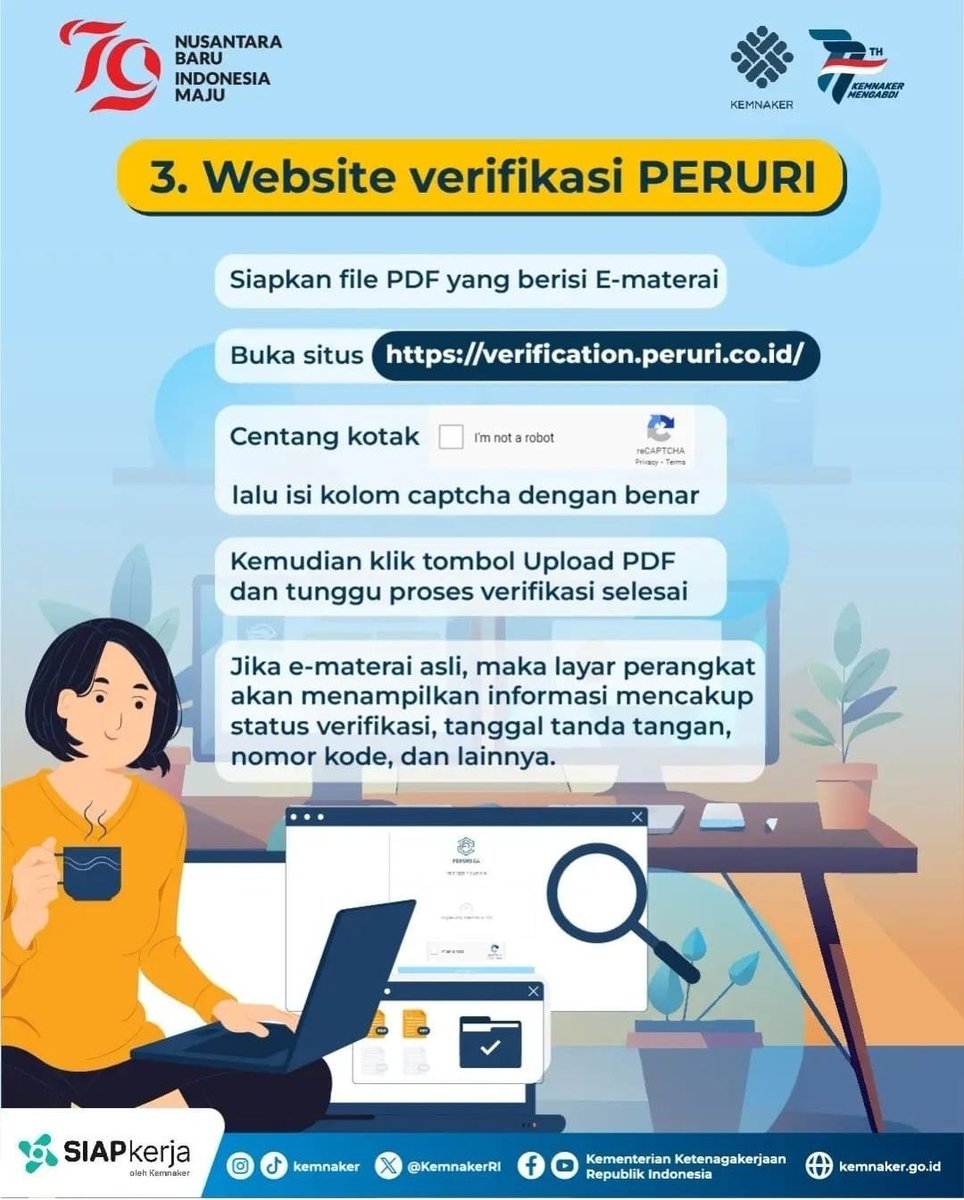 DeallsJobs's tweet photo. Buat yang terkendala beli e-meterai, ini ada beberapa list pilihan tempat belinya:
🔗  https://t.co/ONtL01ElkW 
🔗  https://t.co/gEGmHjcCRZ
🔗  https://t.co/tITGOB3CEJ 
🔗 https://t.co/TEh8RP1klk

Tapi, jangan lupa untuk verifikasi e-materainya yaa:
 🔗https://t.co/nEkwqf1Iph

Untuk penjelasan cara cek keaslian e-materai bisa cek di gambar bawah. Semoga bisa membantu yaa. Good luck! 🙌