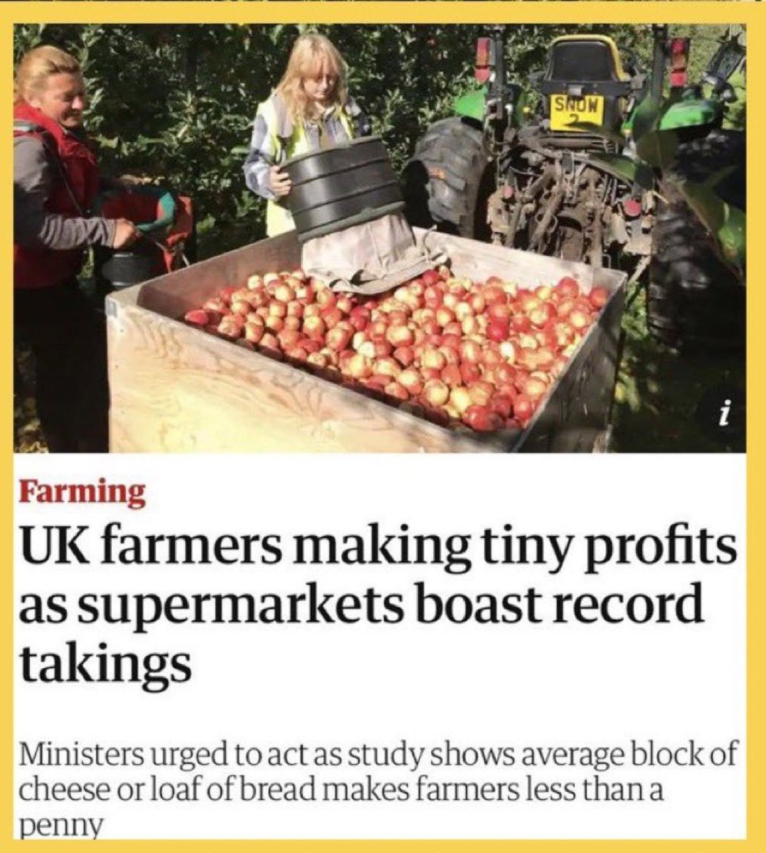 Farmers are receiving horrendously low payments on their products from supermarkets, yet supermarket food prices continue to rise as they show record profits. 

It’s time for governments to act and support our farmers to ensure a fair price from supermarkets.

#NoFarmersNoFood