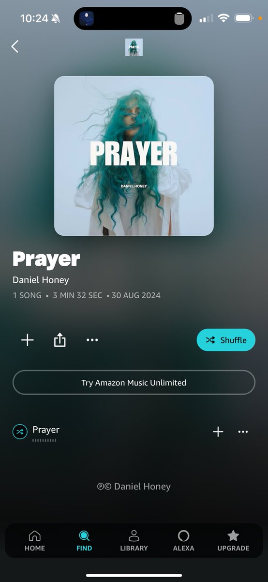 danielhoney's tweet photo. Alexa. Play ‘Prayer’ by Daniel Honey. New single out now on @amazonmusic #NewMusic https://t.co/Z1citndBI7