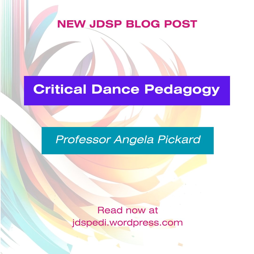 The Journal of Dance and Somatic Practices blog dedicated to Equity, Diversity and Inclusion has a new post out now on Critical Dance Pedagogy by Professor Angela Pickard.
jdspedi.wordpress.com/2024/08/20/cri…