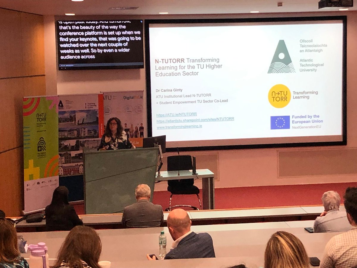 <a href="/carinaginty/">Dr Carina Ginty</a> <a href="/ntutorr/">N-TUTORR</a> Institutional Lead gives an overview of the EU funded national project developing skills and competencies in #EDI #Sustainability #academicintegrity #UDL #employability #digitaltransformation with 5615 unique participants across #ATU #digitaled24 #HigherEd