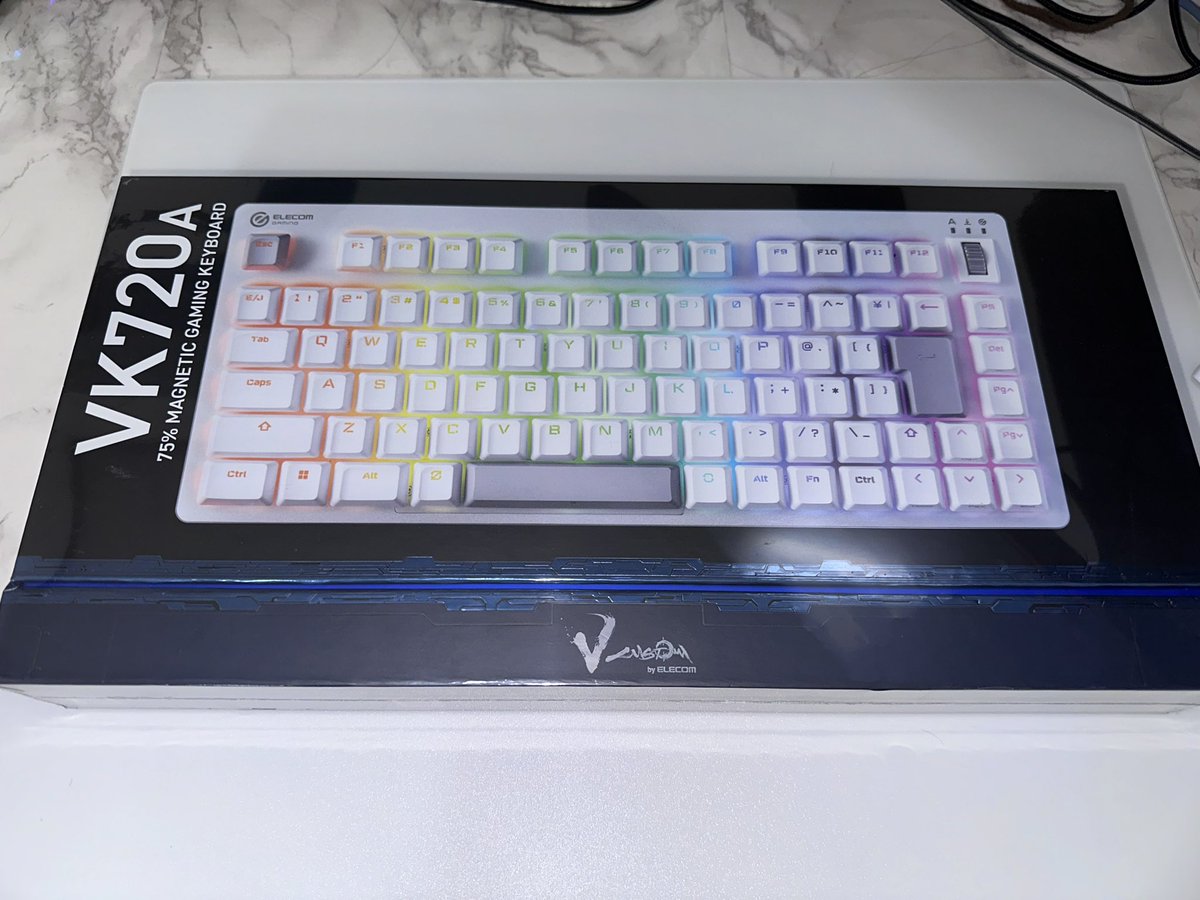 届きました！ 提供ありがとうございます！このデバイスで頑張ります！！！！

<a href="/elecom_pr/">エレコム(公式)</a> <a href="/ELECOMGAMING_PR/">ELECOM GAMING（公式）</a>
#elecom #VK720A