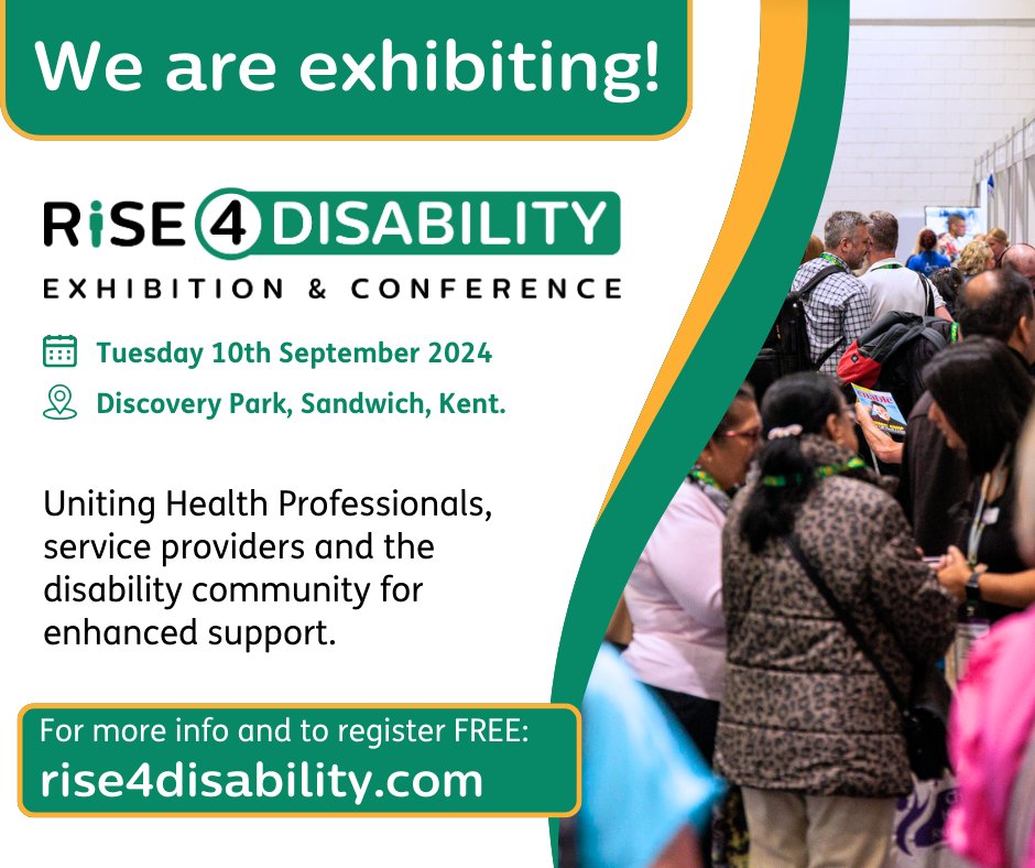 We’re excited to announce that Kent MS Therapy Centre will be showcasing our services at @Rise4Disability  Kent on the 10th September! Don’t miss out on meeting our team and finding out more about what we do. Register your FREE ticket now:

eventbrite.co.uk/e/rise4disabil…