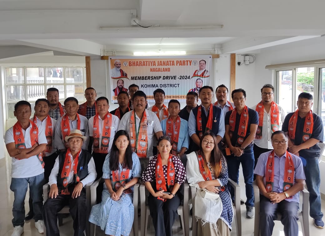 It's an honour to launch BJP membership drive at Kohima District BJP office kohima.
