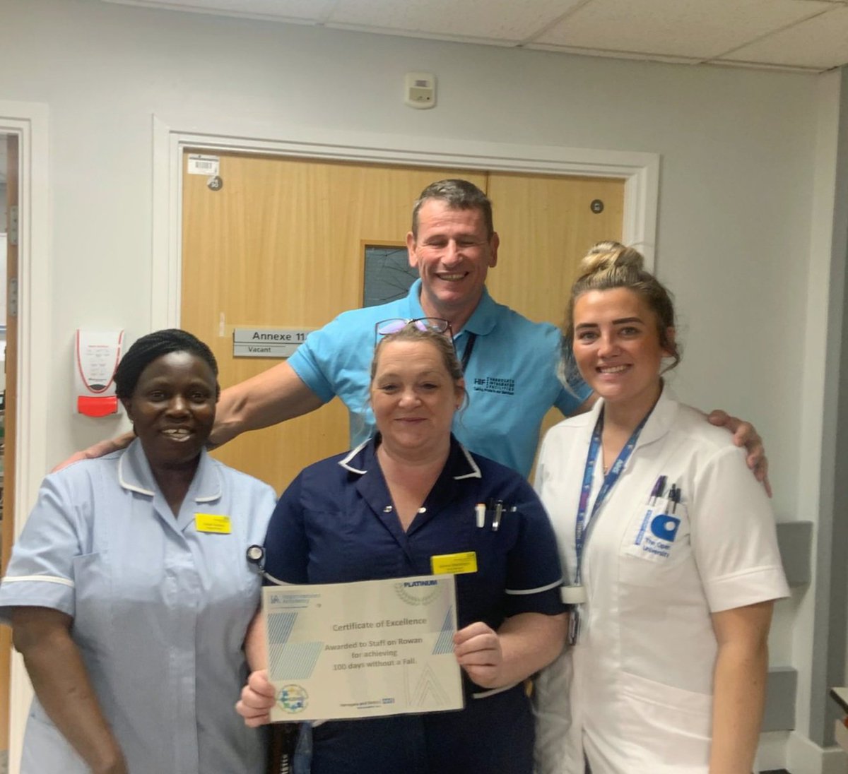 The Fundamentals of Care Team- HDFT ππ (@hdft_foc) on Twitter photo Congratulations to our colleagues on Rowan Ward for achieving their Platinum award for an incredible 100 days without a fall! π₯³π₯³
What an achievement! Well done Team Rowan!
<a href="/HarrogateNHSFT/">Harrogate NHS FT</a> <a href="/hdft_FoC/">The Fundamentals of Care Team- HDFT ππ</a> Congratulations to our colleagues on Rowan Ward for achieving their Platinum award for an incredible 100 days without a fall! π₯³π₯³
What an achievement! Well done Team Rowan!
<a href="/HarrogateNHSFT/">Harrogate NHS FT</a> <a href="/hdft_FoC/">The Fundamentals of Care Team- HDFT ππ</a>
