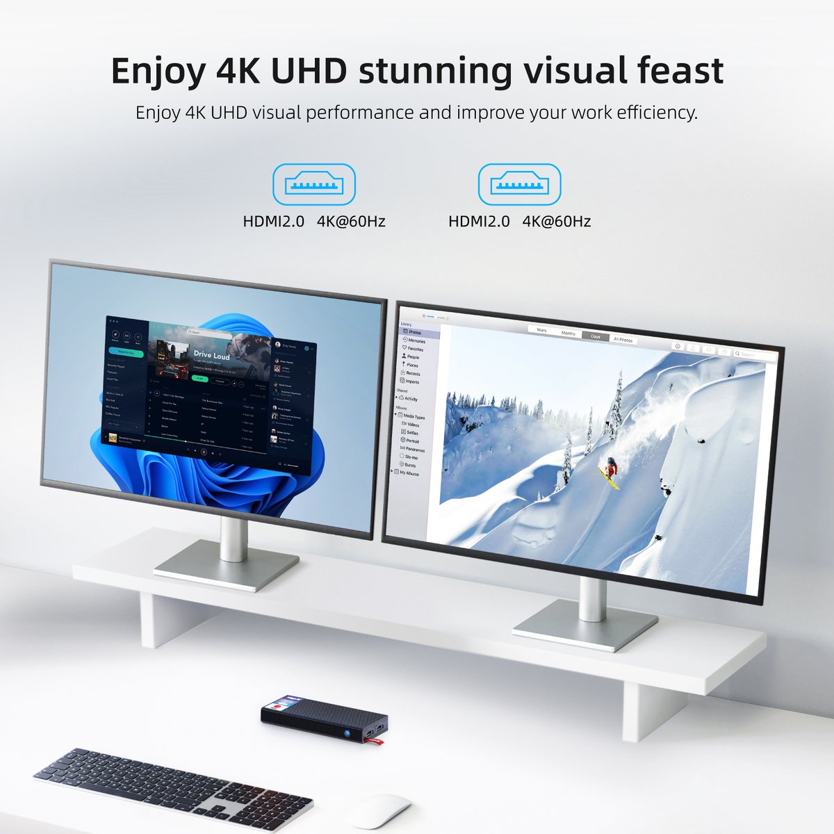 MeLE_official's tweet photo. Experience stunning 4K clarity, with the MeLE #PCG02Pro delivering an unparalleled visual experience. ✨
🔗Learn more:https://t.co/WpBQkjrgLE
#4KResolution #UltraHD #VisualExcellence #MeLE #MiniPC #computers #technology #fanless #fanlessminipc https://t.co/qSyELLJlTu