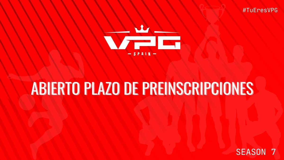 Virtual Pro Gaming España (@vpg_spain) on Twitter photo 📌Abrimos el plazo de preinscripciones de cara a la Temporada 7 de <a href="/VPG_Spain/">Virtual Pro Gaming España</a>
⏰Horario de Liga de lunes a miércoles 23:20 y 23:40
⏰Horario de Copa Jueves a las 23:30
▶️ Premios en cada división
▶️ Partidos emitidos con casters contrastados
▶️ Staff con experiencia
▶️ 📌Abrimos el plazo de preinscripciones de cara a la Temporada 7 de <a href="/VPG_Spain/">Virtual Pro Gaming España</a>
⏰Horario de Liga de lunes a miércoles 23:20 y 23:40
⏰Horario de Copa Jueves a las 23:30
▶️ Premios en cada división
▶️ Partidos emitidos con casters contrastados
▶️ Staff con experiencia
▶️