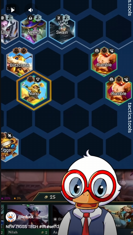 orgap1's tweet photo. NEW ZIGGS TECH #tft #set12 https://t.co/WxIuZvPUSc @YouTubeより 
ジグス配置学これか https://t.co/tYM2IUeBaV