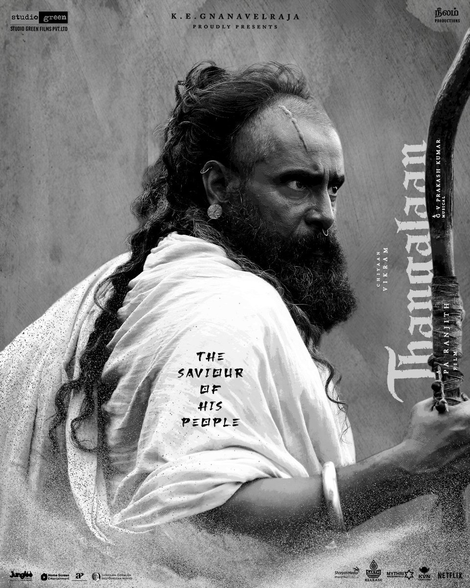 Thangalaan (@thangalaan) on Twitter photo The Saviour of his People 🔱
#Thangalaan 🔥In Cinemas Now
<a href="/chiyaan/">Vikram</a> <a href="/beemji/">pa.ranjith</a> <a href="/GnanavelrajaKe/">Gnanavelraja Ke</a> <a href="/StudioGreen2/">Studio Green</a> <a href="/officialneelam/">Neelam Productions</a> <a href="/parvatweets/">Parvathy Thiruvothu</a> <a href="/MalavikaM_/">Malavika Mohanan</a> <a href="/PasupathyMasi/">Pasupathy Masilamani</a> <a href="/DanCaltagirone/">Daniel Caltagirone</a> <a href="/thehari___/">HARI KRISHNAN Anbudurai</a> <a href="/preethy_karan/">preethy karan</a> <a href="/ActorMuthukumar/">Muthukumar</a> #Arjun <a href="/gvprakash/">G.V.Prakash Kumar</a> <a href="/Lovekeegam/">தமிழ்ப்பிரபா</a> #AzhagiaPeriyavan The Saviour of his People 🔱
#Thangalaan 🔥In Cinemas Now
<a href="/chiyaan/">Vikram</a> <a href="/beemji/">pa.ranjith</a> <a href="/GnanavelrajaKe/">Gnanavelraja Ke</a> <a href="/StudioGreen2/">Studio Green</a> <a href="/officialneelam/">Neelam Productions</a> <a href="/parvatweets/">Parvathy Thiruvothu</a> <a href="/MalavikaM_/">Malavika Mohanan</a> <a href="/PasupathyMasi/">Pasupathy Masilamani</a> <a href="/DanCaltagirone/">Daniel Caltagirone</a> <a href="/thehari___/">HARI KRISHNAN Anbudurai</a> <a href="/preethy_karan/">preethy karan</a> <a href="/ActorMuthukumar/">Muthukumar</a> #Arjun <a href="/gvprakash/">G.V.Prakash Kumar</a> <a href="/Lovekeegam/">தமிழ்ப்பிரபா</a> #AzhagiaPeriyavan