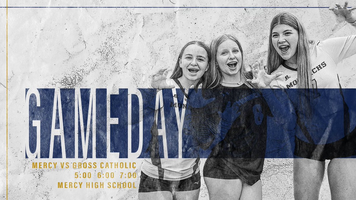 GUESS WHAT DAY IT IS?? ITS GAMEDAY BABY!!

In today’s games, the Monarchs will take on the Cougars of Gross Catholic

🆚Gross Catholic
🕓F: 5 JV: 6 V: 7
📍Mercy High School