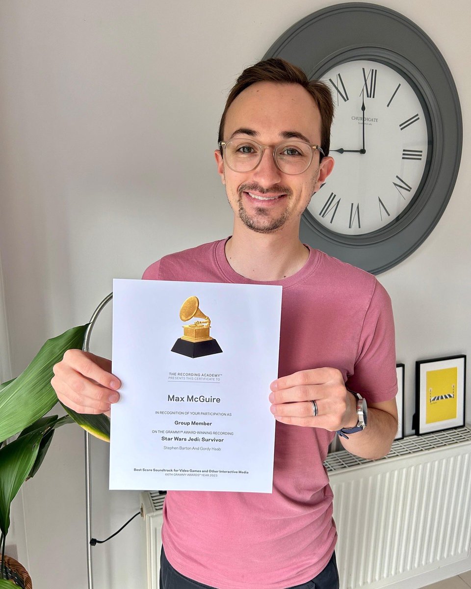 Max McGuire (@maxjmcguire) on Twitter photo Well, this means the world. Huge thanks to <a href="/schnur/">Steve Schnur</a> and the teams at EA and Respawn for this lovely recognition. Hard to comprehend how this 6 year whirlwind with <a href="/ComposerBarton/">Stephen Barton</a> has lead to this point 🤯♥️ Big love also <a href="/GordyHaab/">Gordy Haab</a> for leading the way with Stephen on this score! Well, this means the world. Huge thanks to <a href="/schnur/">Steve Schnur</a> and the teams at EA and Respawn for this lovely recognition. Hard to comprehend how this 6 year whirlwind with <a href="/ComposerBarton/">Stephen Barton</a> has lead to this point 🤯♥️ Big love also <a href="/GordyHaab/">Gordy Haab</a> for leading the way with Stephen on this score!