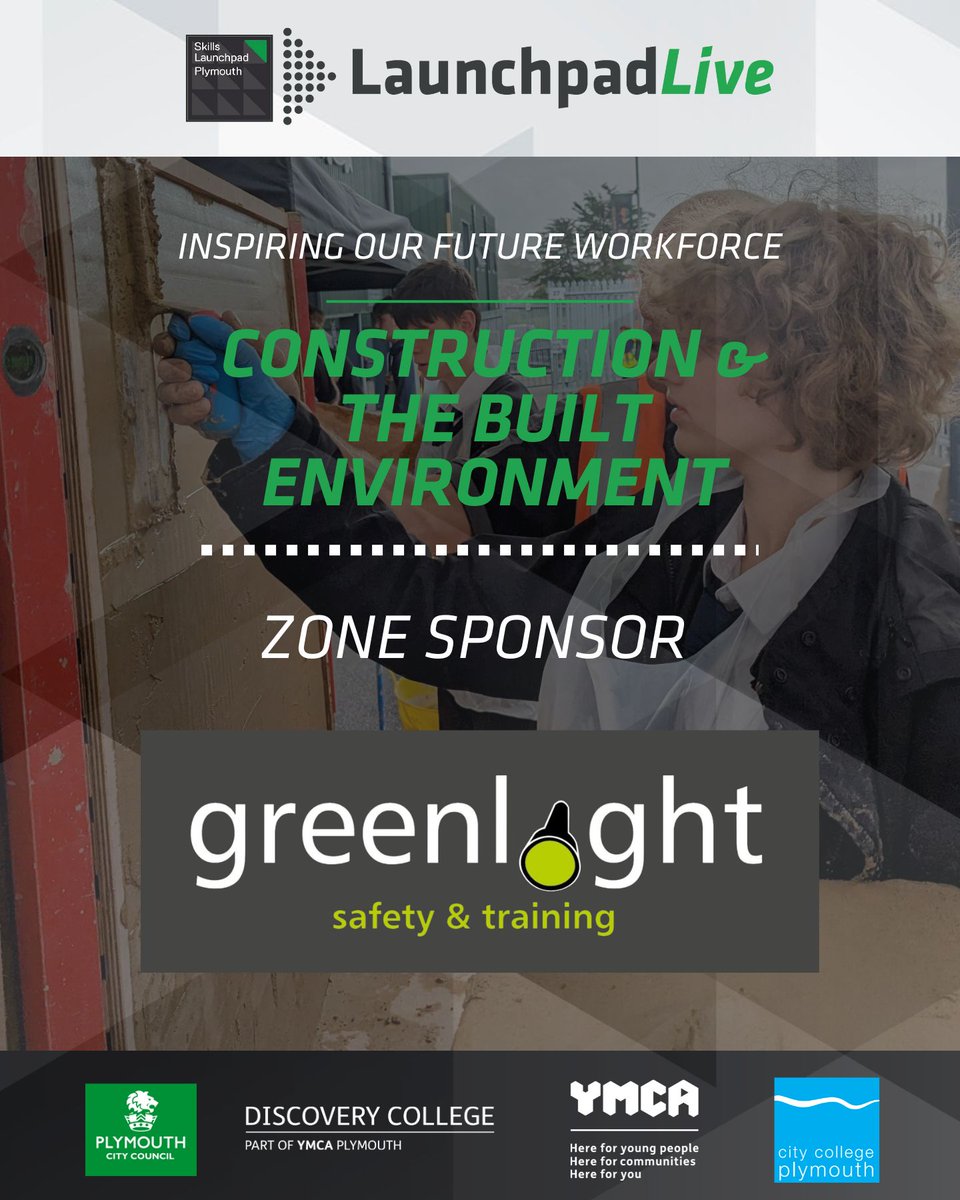 YMCA Plymouth (@ymcaplymouth) on Twitter photo Construction is a booming sector in our local economy, with lots of job opportunities👷♀️.
Come explore your future in construction at the biggest careers event in the southwest here at Plymouth Life Centre!
Zone sponsored by <a href="/GreenlightSC/">Greenlight Safety & Training</a>
Find out more 👇
ymcaplymouth.org.uk/education/laun… Construction is a booming sector in our local economy, with lots of job opportunities👷♀️.
Come explore your future in construction at the biggest careers event in the southwest here at Plymouth Life Centre!
Zone sponsored by <a href="/GreenlightSC/">Greenlight Safety & Training</a>
Find out more 👇
ymcaplymouth.org.uk/education/laun…