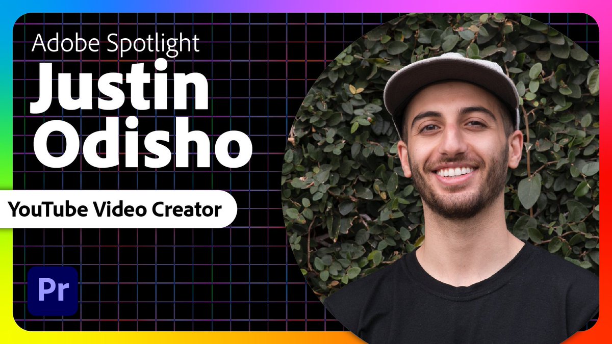 <a href="/BonannoJames/">James Bonanno</a> <a href="/fabiolitadraws/">Fabiola Lara</a> Today's #AdobeSpotlight shines on <a href="/JustinOdisho/">Justin Odisho</a>! After amassing 1 million+ subs on his YouTube channel, he's now a go-to social media industry pro. Hear about his professional journey, get insights on growing your channels, and more!

Tune in at 12 PM PDT: adobe.ly/3TgsGGB