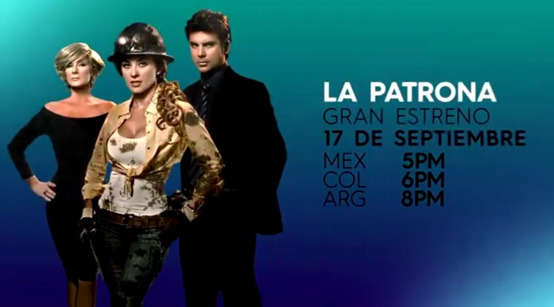 #LaPatrona llega a Latinoamérica en su gran estreno el 17 de septiembre por #Pasiones 5PM🇲🇽/6PM🇨🇴/8PM🇦🇷.

<a href="/aracelyarambula/">Aracely Arámbula</a> <a href="/jorgeluispila/">Jorge Luis Pila</a> #ChristianBach <a href="/ERIKAMAZAPAN/">ERIKA DE LA ROSA</a> <a href="/GonzaloGarVi/">GonzaloGarciaVivanco</a> <a href="/CHRISDELACAMPA/">CRINGETIAN</a> <a href="/Keniagascon/">Kenia Gascón</a> <a href="/ZinatGeraldine/">Geraldine Zinat</a> <a href="/DiegoSoldano/">Diego Soldano</a> <a href="/PAKEYGDL/">TIO PAKEY</a> <a href="/MartinGBarba/">Martín Barba</a>