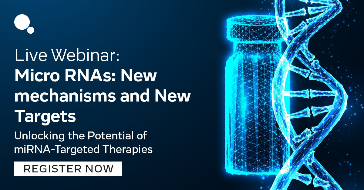 Evotec's tweet image. We will delve into the latest advancements in microRNA research, exploring the therapeutic potential of #miRNA-targeting treatments, in our upcoming #oligonucleotide therapies webinar, "Unlocking the Potential of miRNA-Targeted Therapies".
Register here- hubs.ly/Q02Nn4xZ0