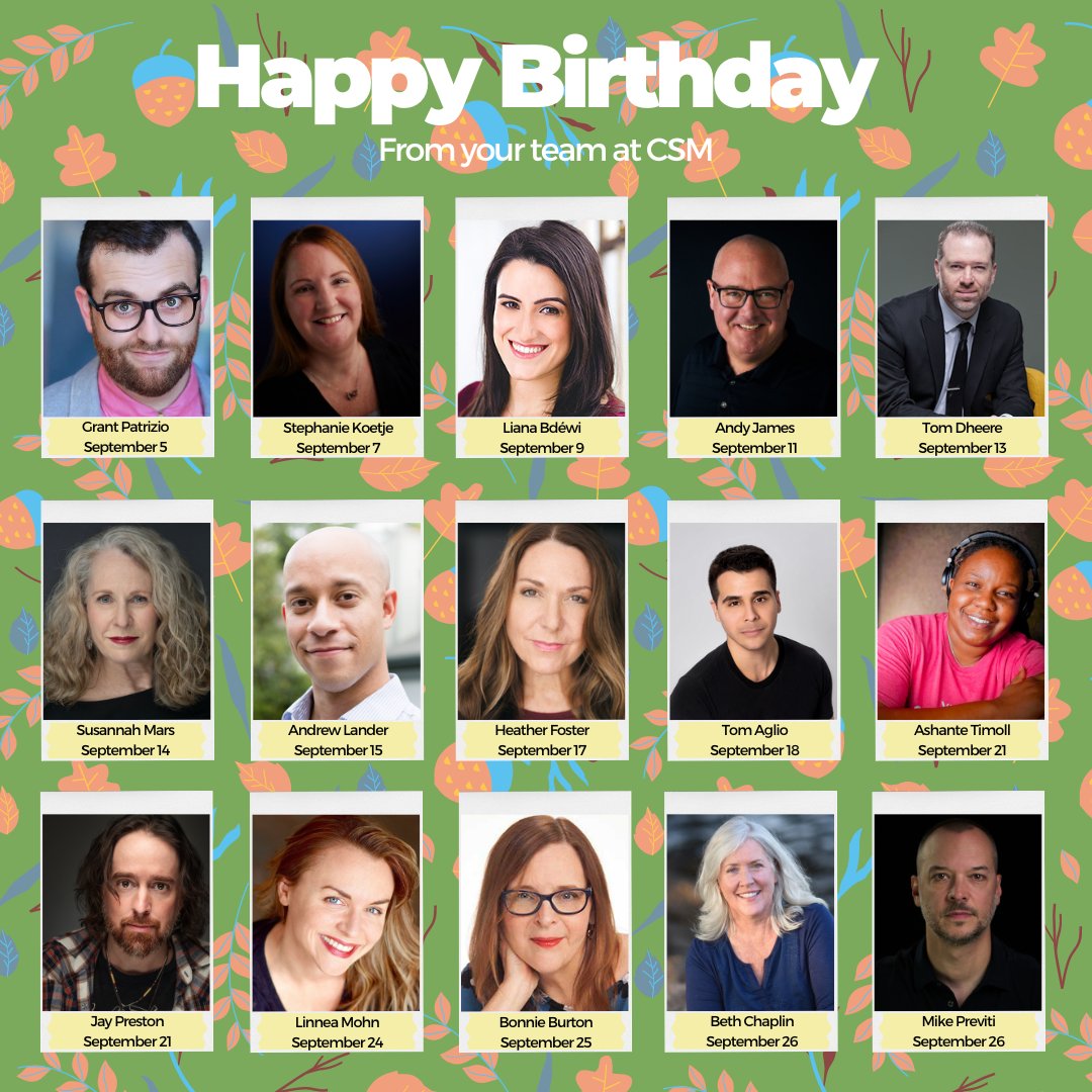 Join us in celebrating our wonderful talent with September birthdays! 🎉 🌟 🎂

#celiasiegelmanagement #voc #vochateau #talentbirthdays #happybirthday #birthdaycelebration #celiasiegel #september #septemberbirthday #explorepage