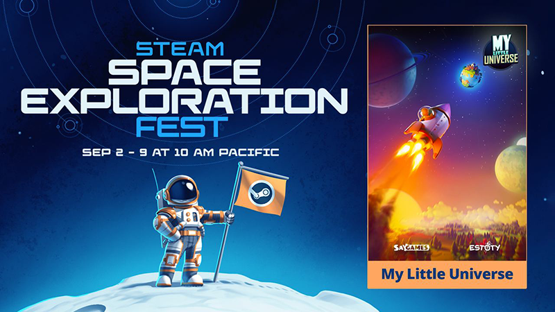 🚀✨ Space Exploration Fest is live from September 2nd to 9th! Get My Little Universe on Steam at a special discount and embark on an epic cosmic journey! 🌌 Don't miss out on this stellar deal!