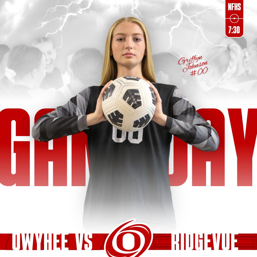 ITS GAMEDAY‼️

⚽️ VS Ridgevue
🗓️ September 3, 2024
⏰ JV 6:00, Varsity 7:30
📍Owyhee High School
📸 Griffyn Johnson, Junior

LETS GO STORM!!