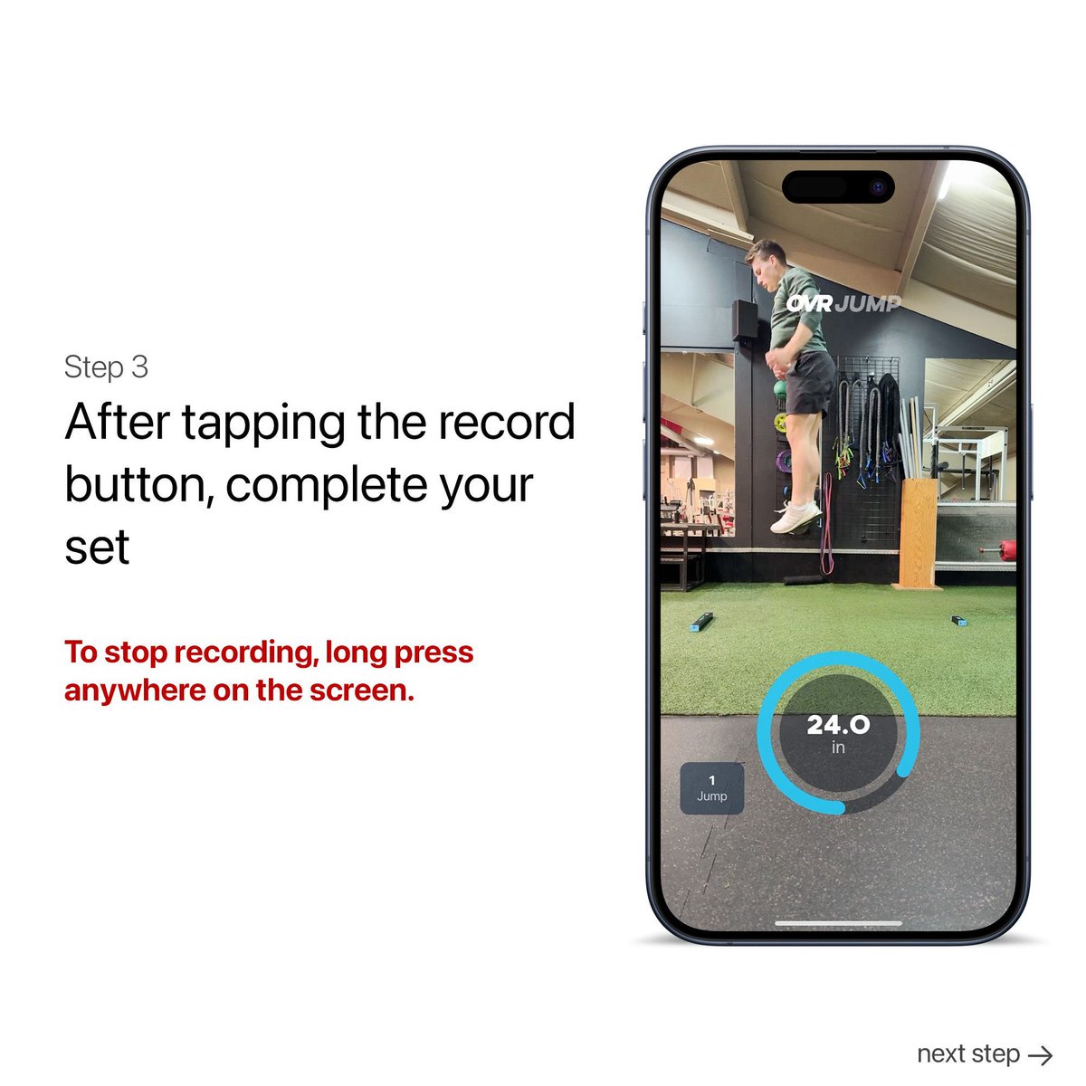 OVRPerformance's tweet image. Don&apos;t be shy, show off your progress with the video overlay in OVR Connect! 

1. Choose your excercise
2. Tap the video icon on the live data screen
3. Press the record button, and long press anywhere to stop recording
4. Save or share your video on social media

#MetricsMadeEasy