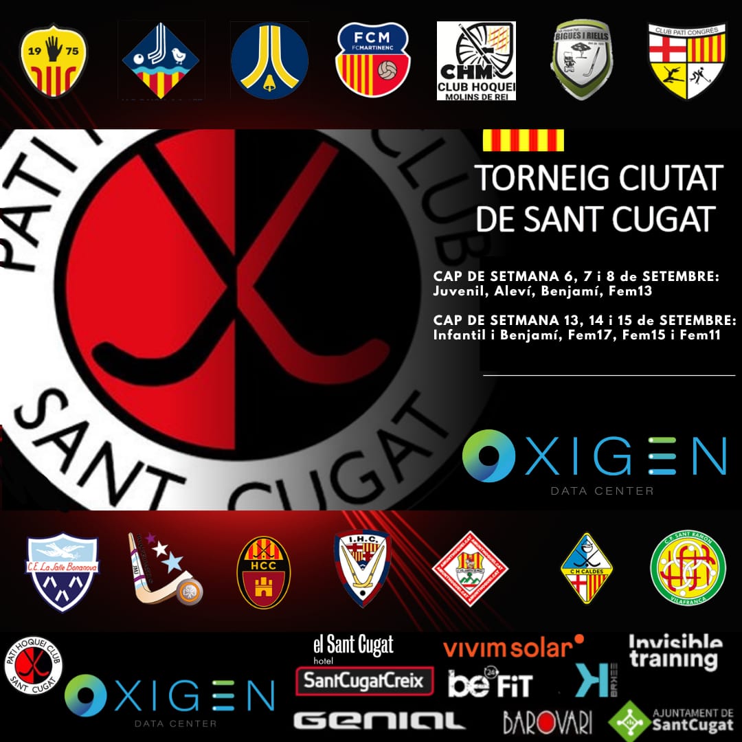 SantCugatCreix's tweet photo. 🏑 El 32è Torneig Ciutat de #SantCugat de l'OXIGEN @phcsantcugat comença dissabte.

🏆 La Copa Monestir, l'11 de setembre.

🔗 https://t.co/gpJVCLUz8E .

@okcatcat @VoleiSantCugat @rugbysantcugat @ClubJunior1917 @hstcugat @Gimnasticasc @clubmuntanyenc @giorgio_ilcapo @RogerRush70 https://t.co/hpU0rTus9x