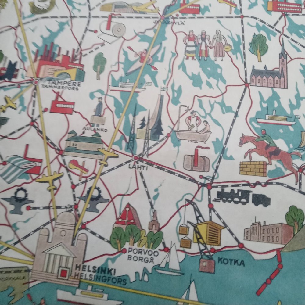 mapmapnmap's tweet image. Finland 1949 poster
Full-length: 84 x 47 cm 
Original design, pictorial map
Other maps available via the link in bio. 
If you have any questions or comments, don't hesitate to send me a message! 
Thanks
.