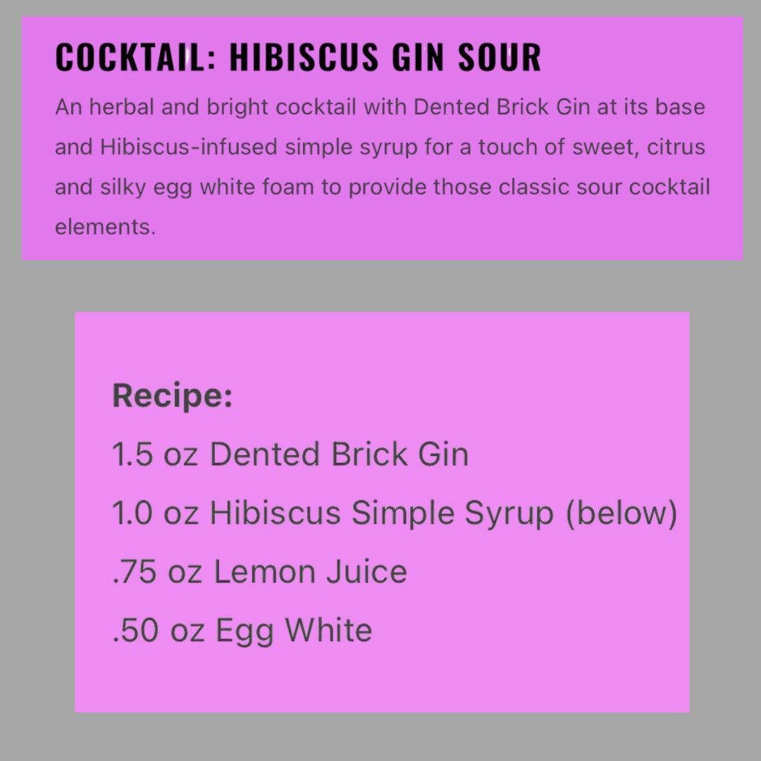 DentedBrick's tweet image. 2024 Farm-To-Glass Cocktail Entry using  

             🌺 HIBISCUS GIN SOUR🌺

         DENTED BRICKBRICK™ GIN

FLANKER KITCHEN + SPORTING CLUB 

Created by: TUCKER CASTLE

Photo Credit: Natalie Simpson/Beehive Photography