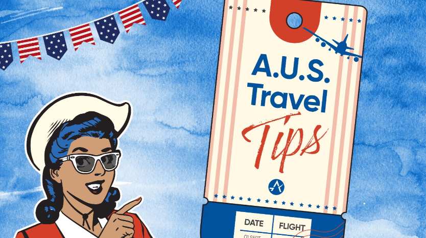 AustinAirport's tweet photo. Currently coming to terms with the fact Labor Day travel is reaching an end 😔 if you're traveling out this week, make sure to freshen up on our travel tips to avoid any oopsies 🛃👉 https://t.co/ewVzmm6zVS https://t.co/WP1VlGLlxB