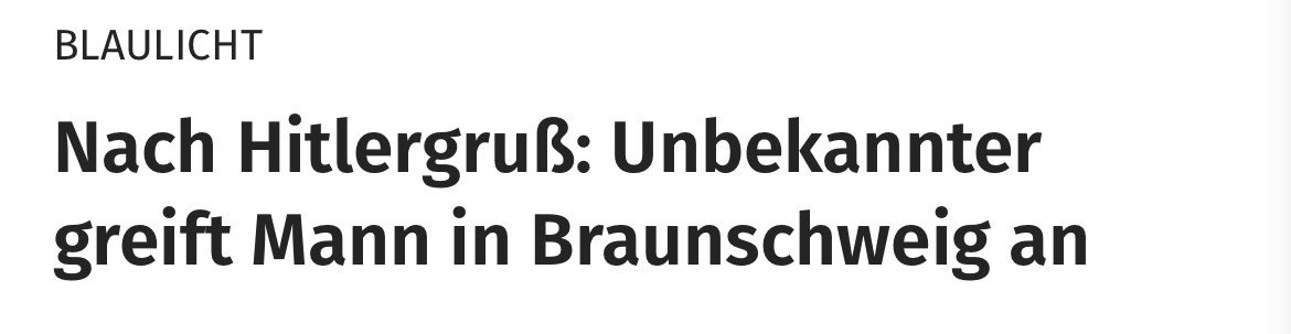 Nazi people doin nazi things in #Braunschweig. Respekt und gute Besserung an den stabilen #Antifa der nicht weggeschaut hat braunschweiger-zeitung.de/niedersachsen/…
