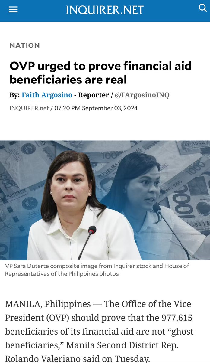 nabunturanguy's tweet photo. Ghost city hall employees, ghost DepEd scholars, ngayon ghost OVP financial aid beneficiaries naman? Mahilig sa mga multo si Madumb! Bakit kaya? https://t.co/97elKHOtLr